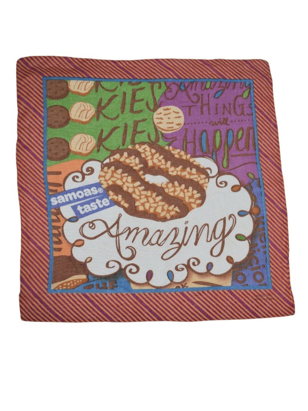 Girl Scouts Samoas Cookie Celebration Bandana Cotton Scarf